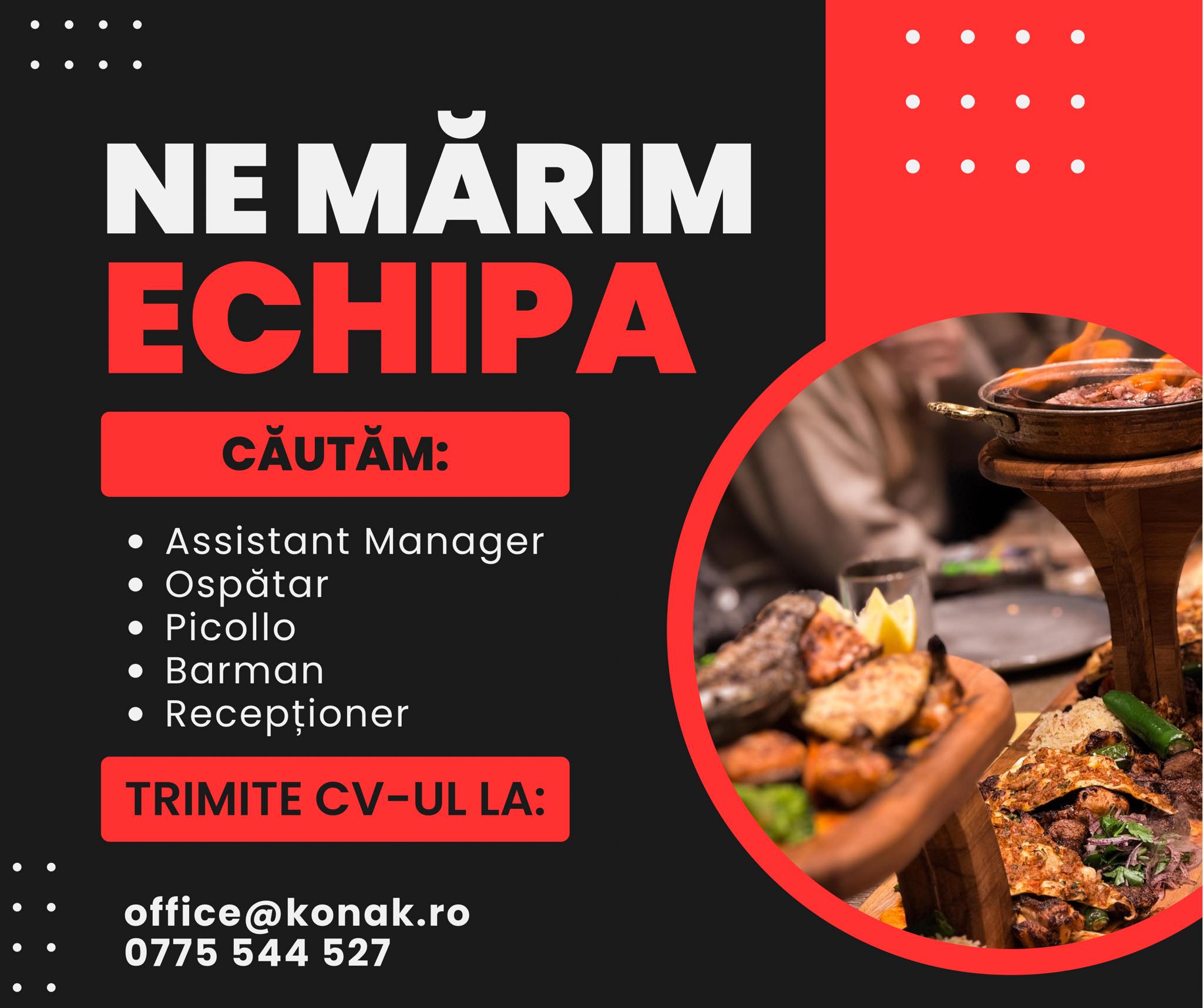 Echipa noastră crește!