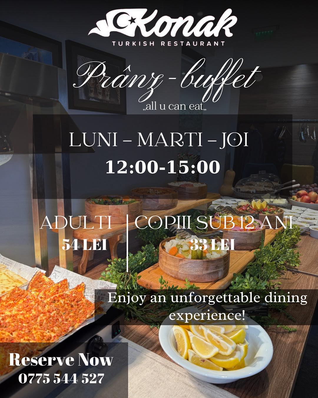 Prânz Buffet – All u can eat